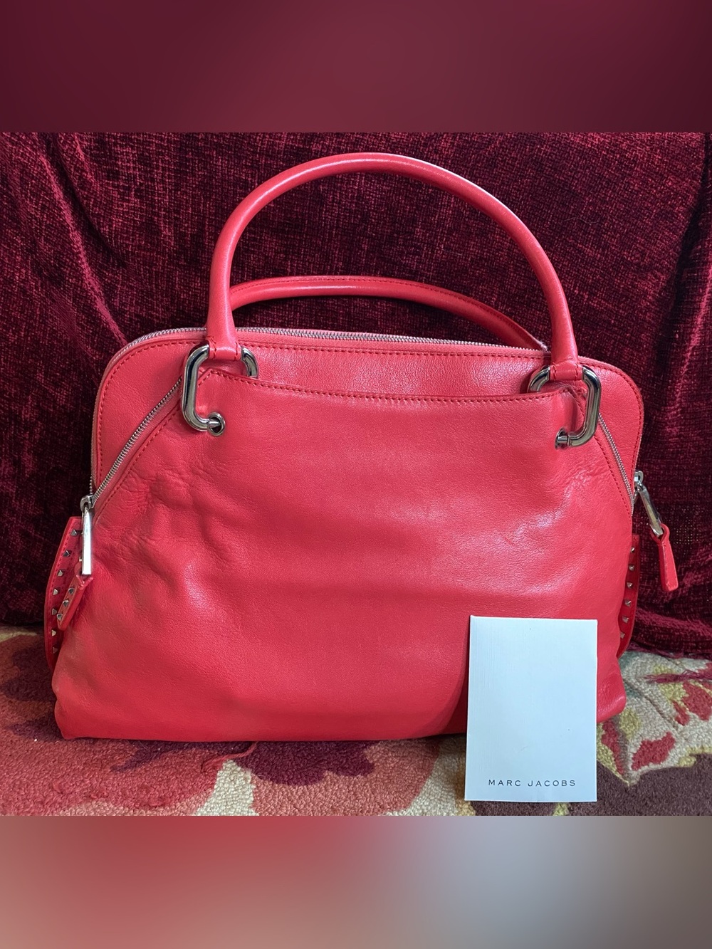 Marc Jacobs leather studded large handbag - NWOT - Picture 5 of 12